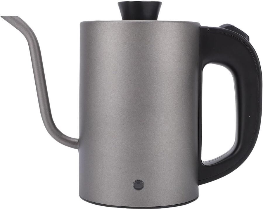 Zwanenhals Waterkoker Theepot Koffieketel Thee Zetten Koffie Snelle Verwarming Automatisch 0.8 Liter Grijs
