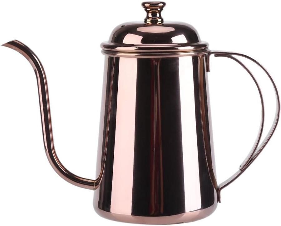 Zwanenhalsketel Koffieketel Waterkoker Nauwkeurig Schenken Regelbare Uitloop 650 ml Rosé goud