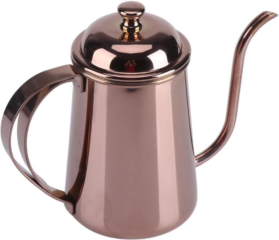 Zwanenhalsketel Koffieketel Waterkoker Nauwkeurig Schenken Regelbare Uitloop 650 ml Rosé goud