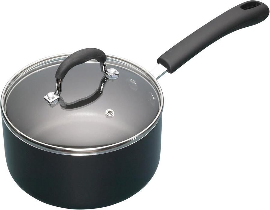 Zware Aluminium Steelpan met Antiaanbaklaag 18 cm 2 Liter