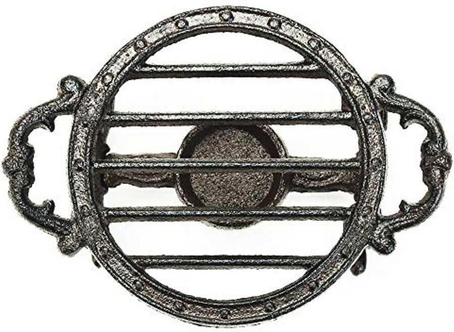 Zware Gietijzeren Theelicht Voedsel Warmer Vintage Theepot Heater Ronde Verwarming Tray met Kaarsenhouder