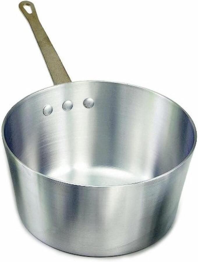 Zware Steelpan Kookpan Koken en Bereiden Stevig Aluminium 5.5 Quart Zilver