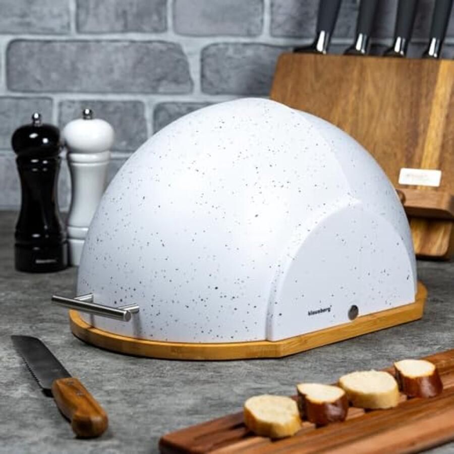 Zwarte Broodtrommel Perfect voor Vers Brood