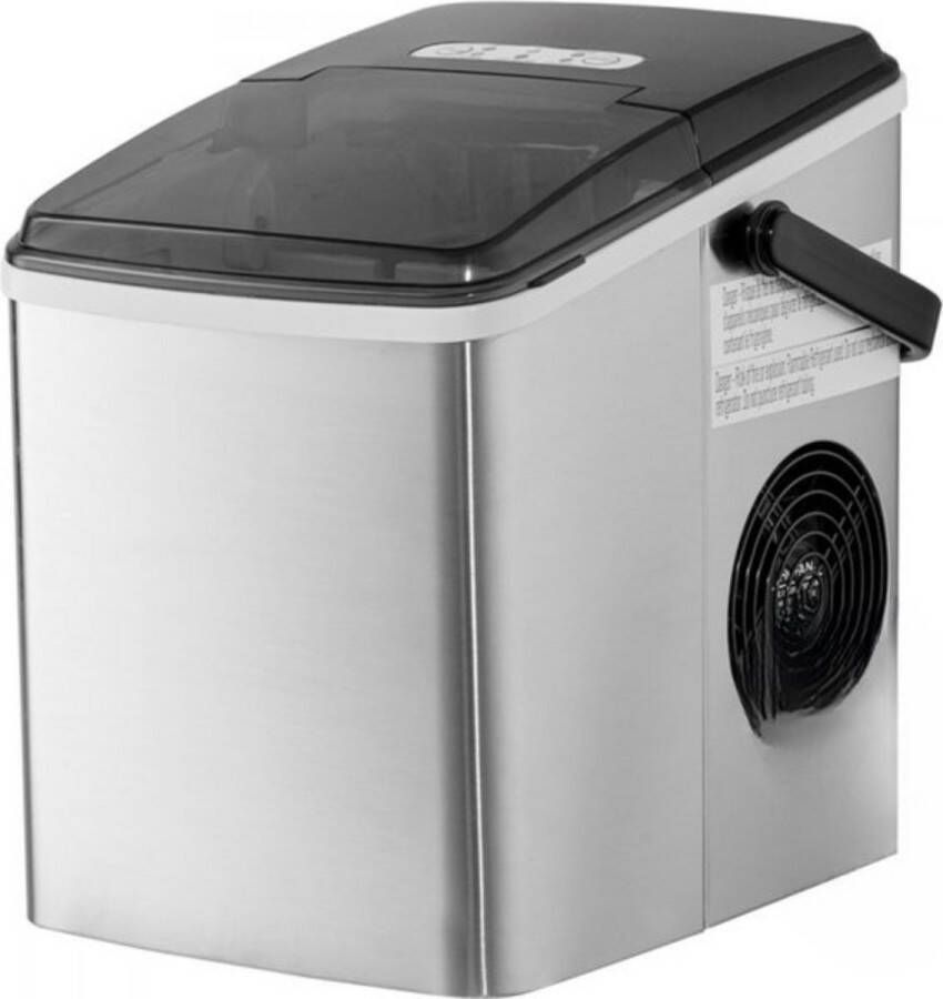 Zwarte Ijsblokjesmachine Professioneel Met Schoonmaakfunctie Voor Thuisgebruik