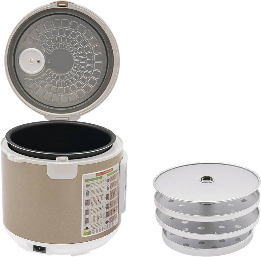 Zwarte Knoflook Fermenter Fermenteren Fermentor Keukenmachine 5L