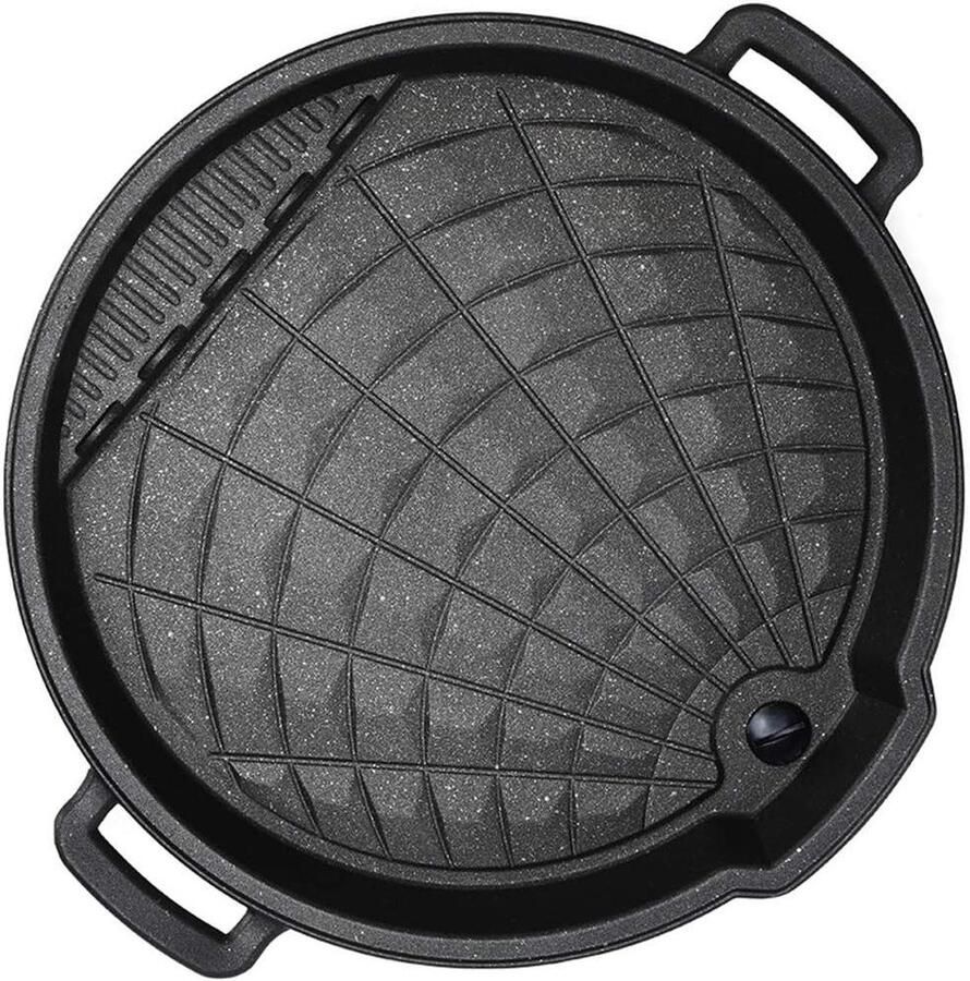 Koekenpan Bakplaat Grill Lekker Koken Gietaluminium Warmte 32 cm Diameter Zwart