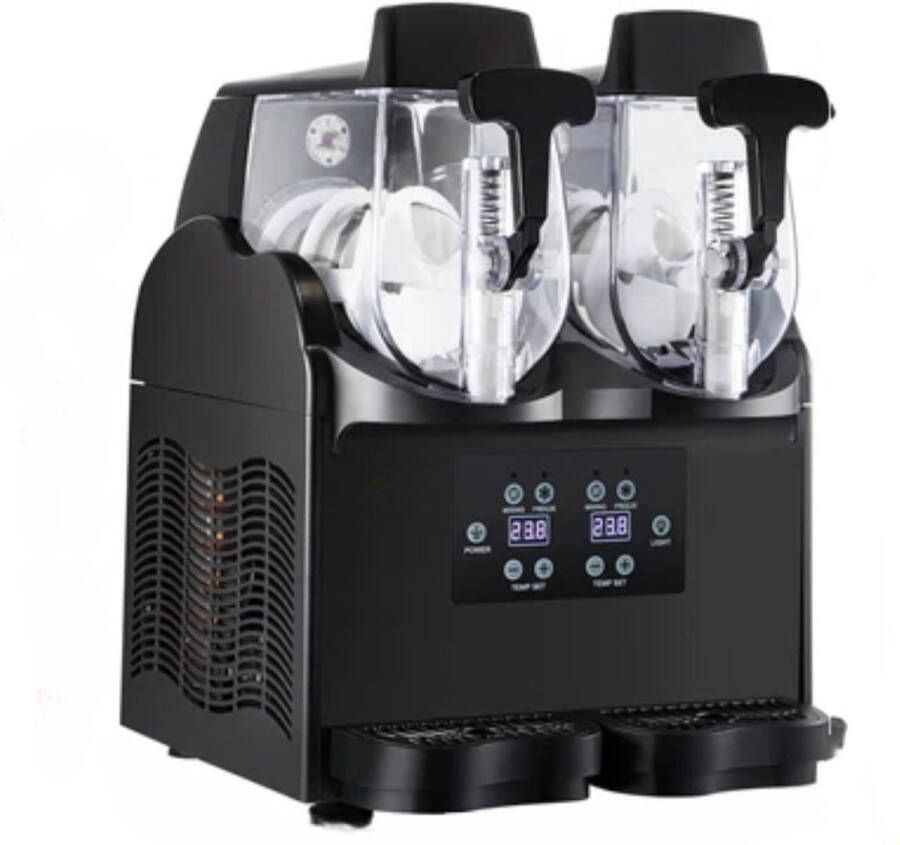 Zwarte Smoothiemaker Professionele Slush Puppy Machine 2 Smaken 5L Capaciteit