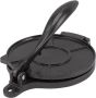 Tortillapers Deegpers Quesadilla Thuis Bakken Aluminiumlegering 16cm Zwart - Thumbnail 1