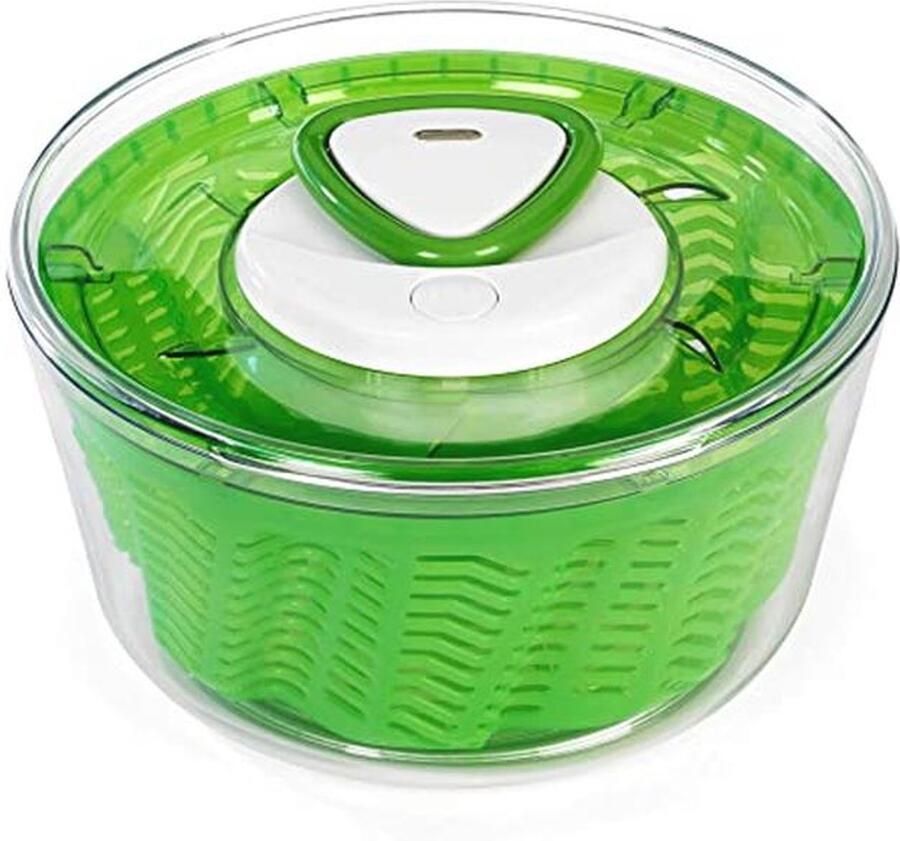 Zyliss E940012 Easy Spin 2 Slacentrifuge Groot Kunststof Groen Spinner Afdruiprek Voor Sla Salades En Groenten Vaatwasserbestendig 5 Jaar Garantie