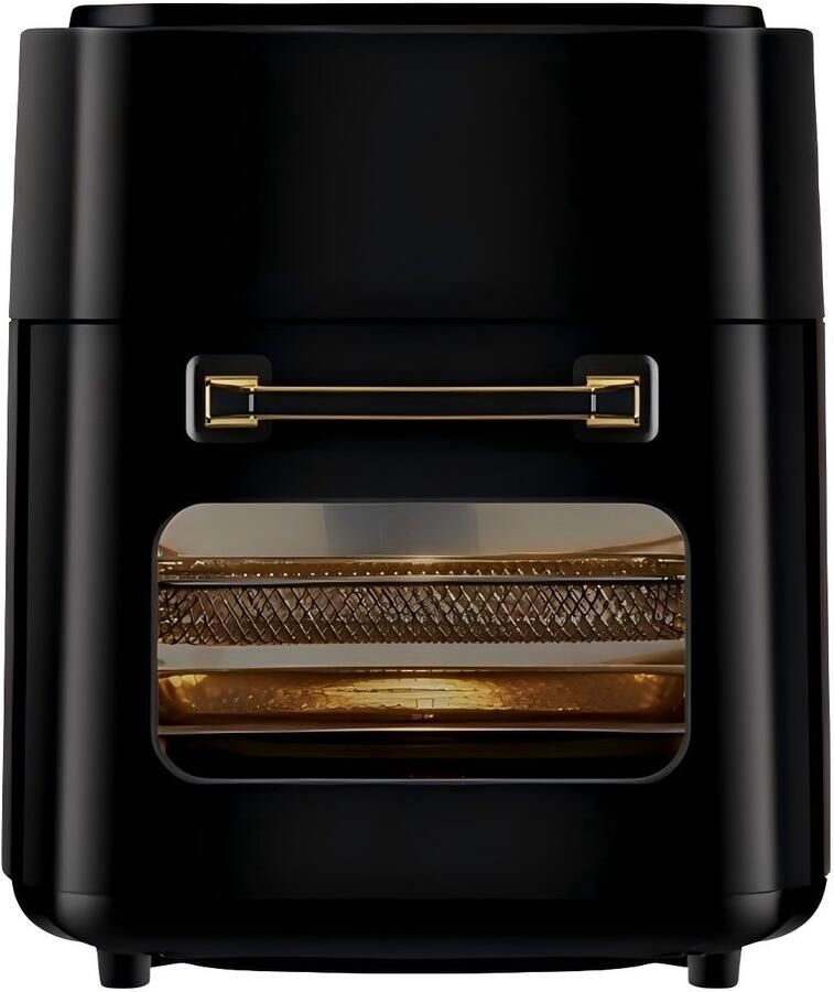 EAFC Airfryer 11L Grote Capaciteit XXL PFAS Vrij programma's Instelbare temperatuur 1400 Watt Tot 6-7 Personen Zwart