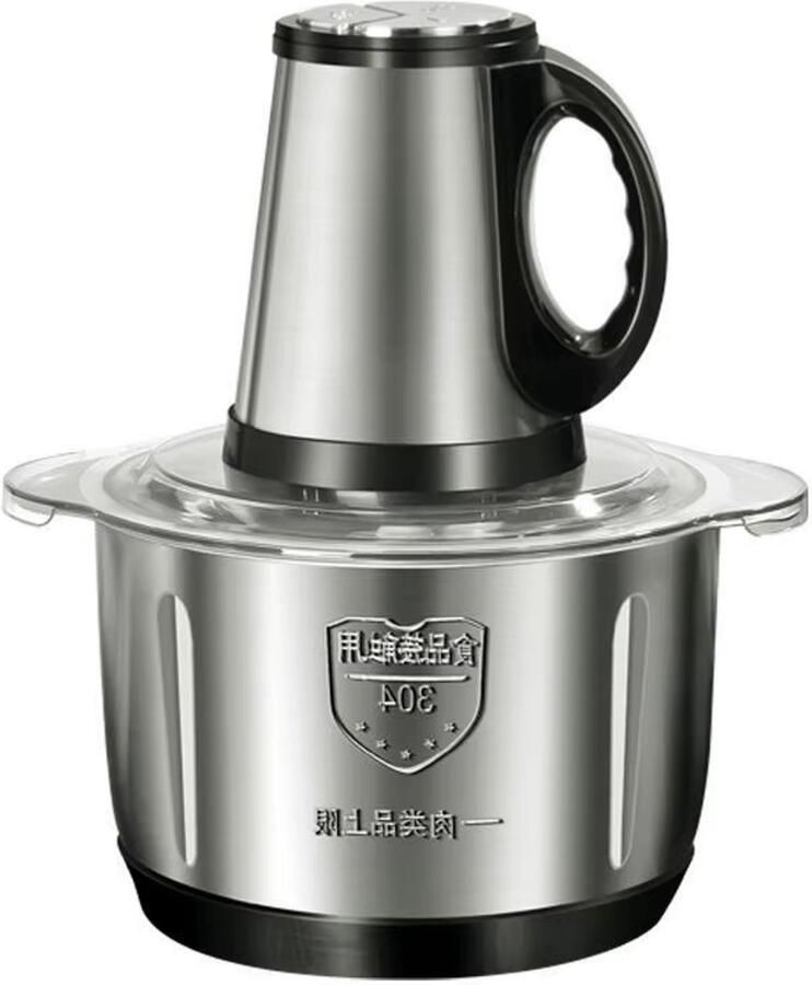 EAFC Appliances Multi Chop Hakmolen met 304 roestvrij staal hakmolen (5 Liter) IJscrusher Vaatwasserbestendig Food chopper 6 messen 500W