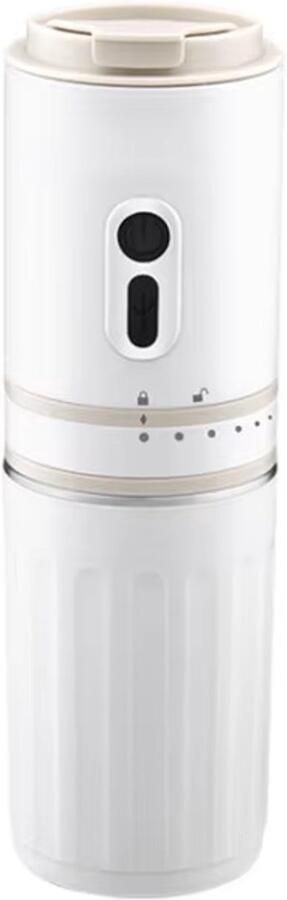 EAFC Elektrische Koffiemolen Koffiebonen Maler -Draagbare Reis en autokoffiemachine Wit