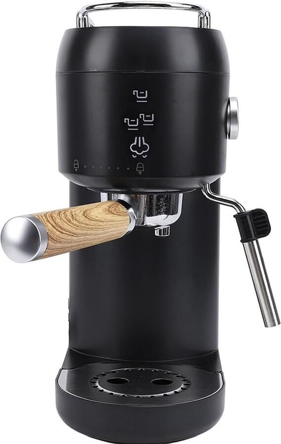 EAFC Koffiezetapparaat – Espressoapparaat – Koffiemachine – Halfautomatisch – 20 Bar Pomp – Ingebouwde Melkopschuimer – 1 4L –Compact & Gebruiksvriendelijk Zwart