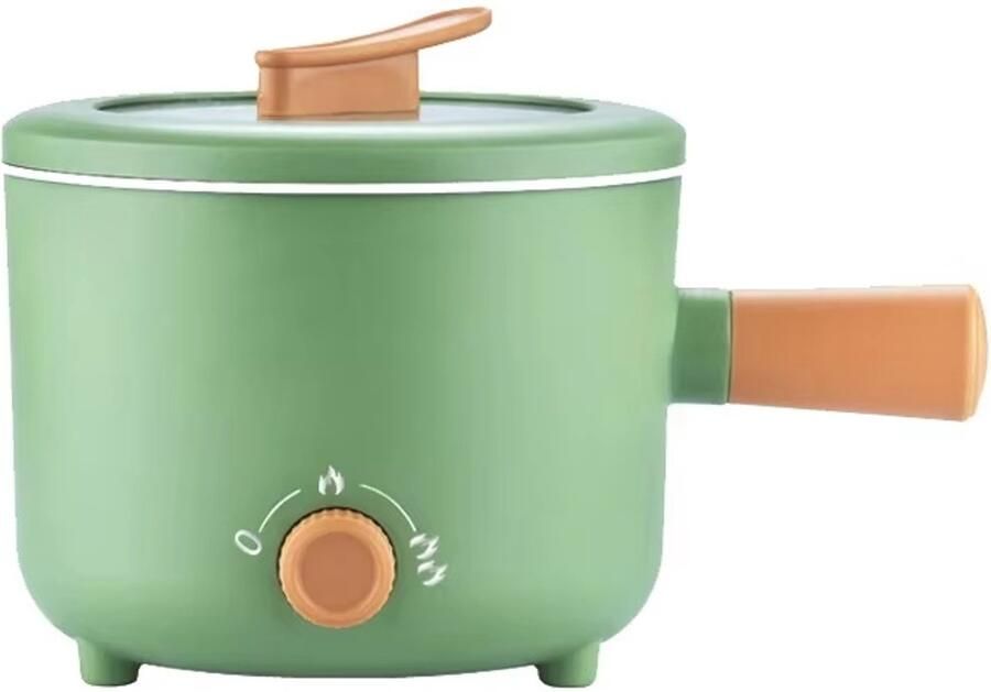 EAFC Mini Soepmaker Hotpot 1.8L Elektrisch – Soupmaker 500W + houten spatel groen