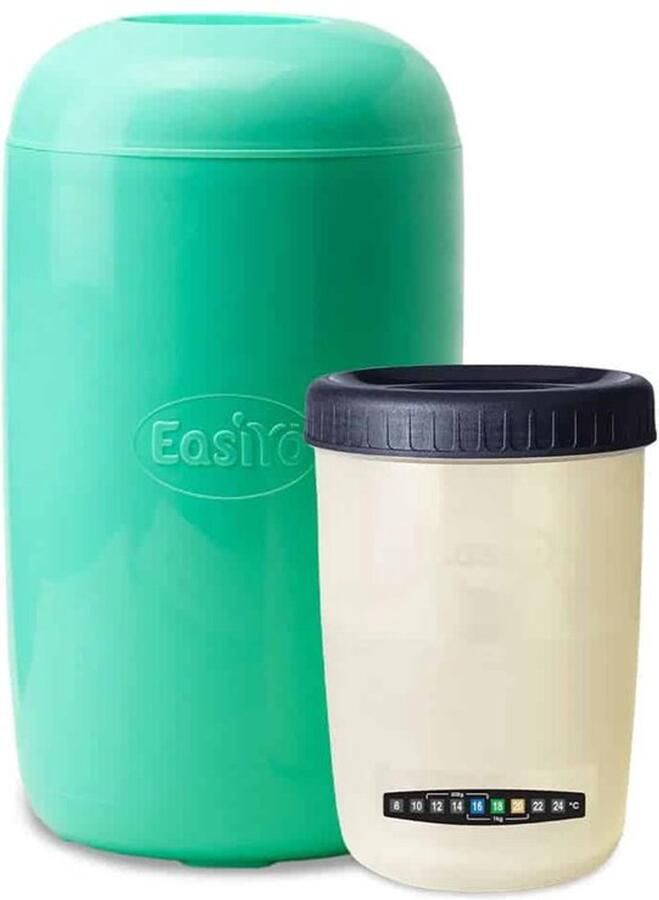 EasiYo yoghurtmaker mintkleurig stroomloos