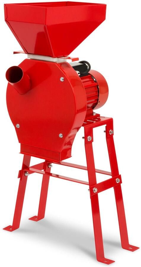 EBERTH Elektrische Graanmolen 1100W 240 kg u RVS Mes 4 Zeven met Onderstel