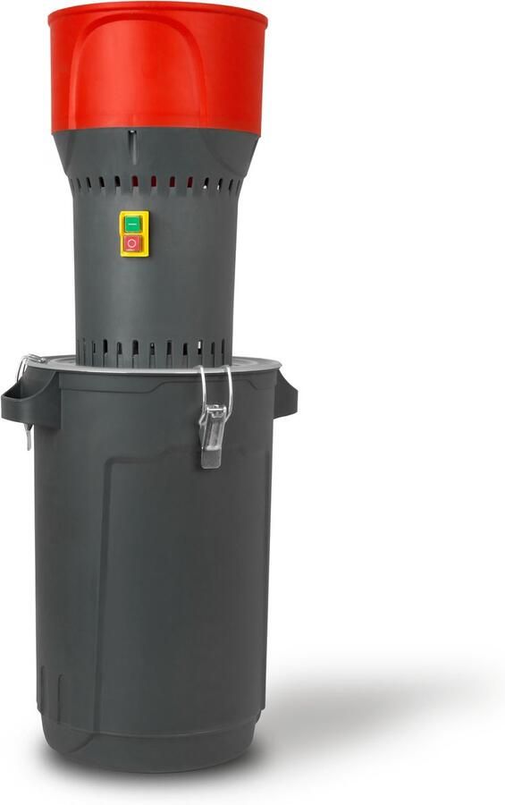 EBERTH Elektrische graanmolen met emmer van 25L elektromotor van 1000 watt vultrechter van 6 l 300 kg u graanmolen met roestvrijstalen mes inclusief vijf zeven