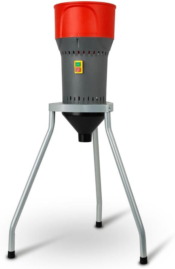 EBERTH Elektrische Graanmolen met Onderstel 1000W 6L Trechter RVS Mes 5 Zeven Voermolen