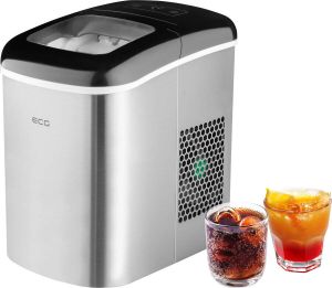 ECG ICM 1253 Iceman IJsblokjesmachine 12 kg ijs per dag Compact en draagbaar Roestvrijstalen