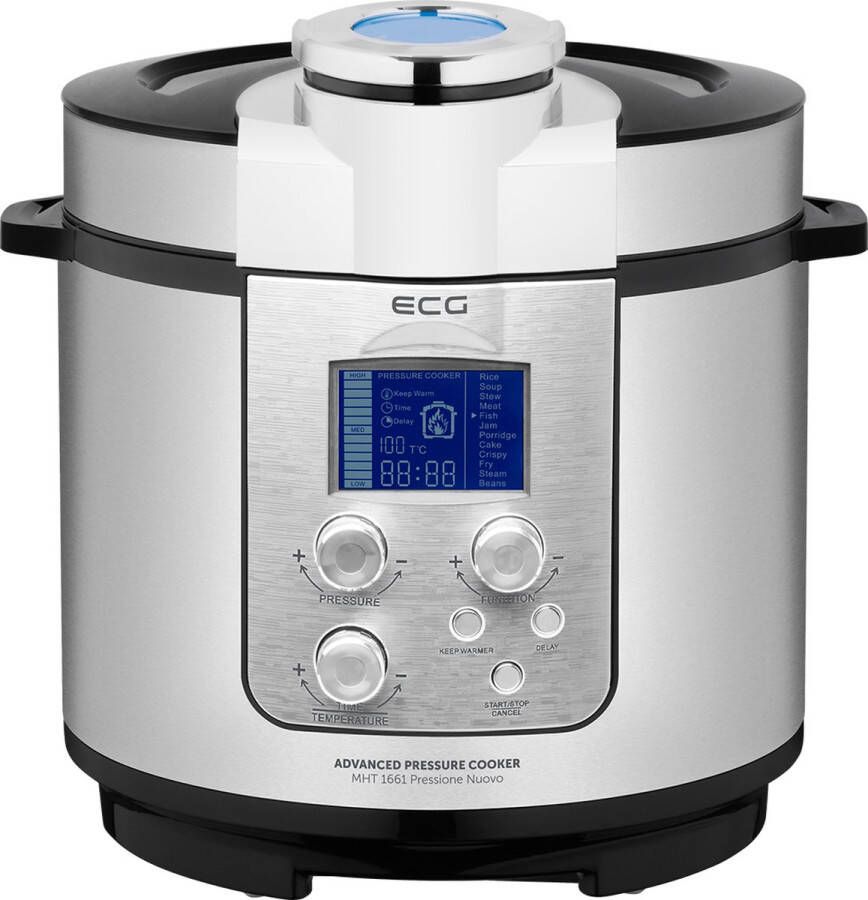 ECG MHT 1661 Pressione Nuovo Multifunctionele snelkookpan 12 cooking modes 1000 W - Foto 1