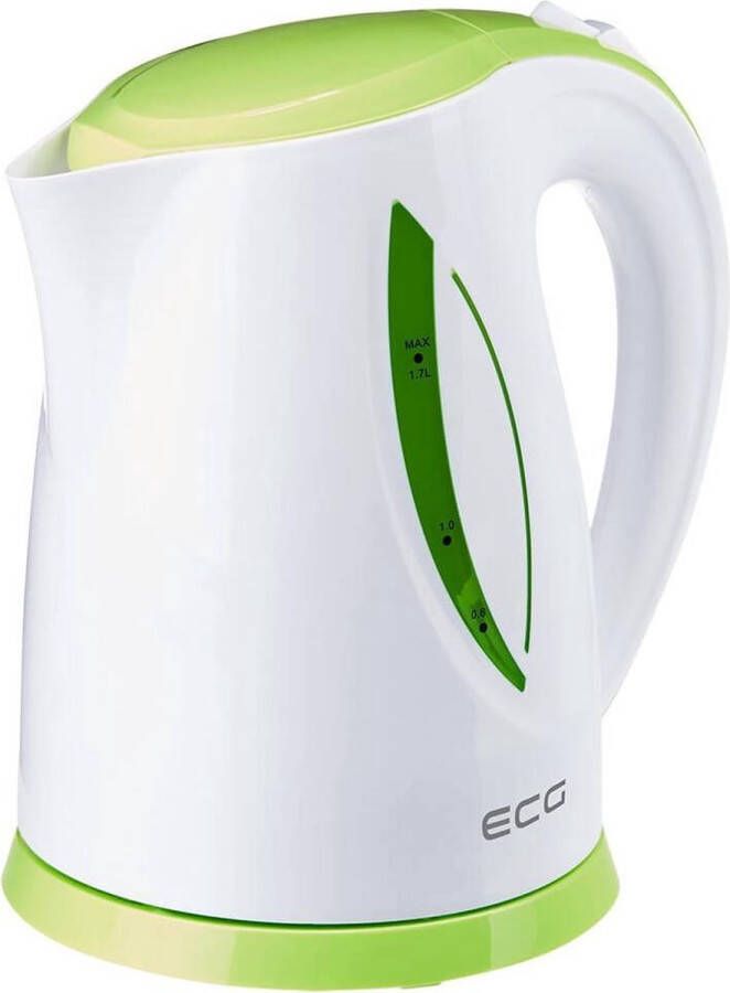 Electro Center waterkoker 1758 kunststof 2000Watt 1.7 liter wit met groen