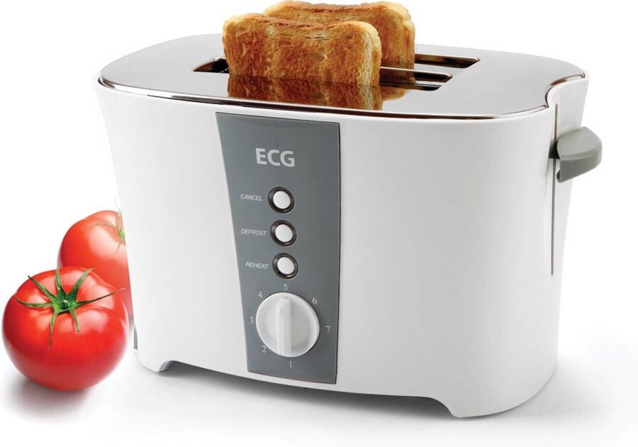 ECG ST 818 Broodrooster Toaster Wit 800 W - Foto 1