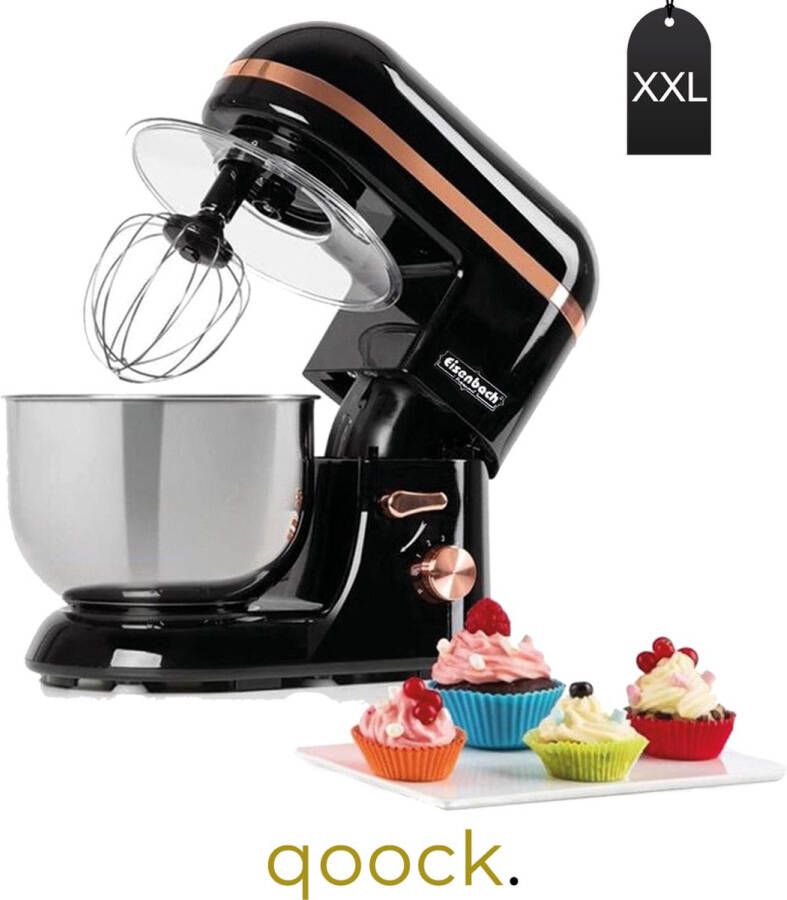 Eisenbach Professional Eisenbach XL Keukenmachine 6.5L 2000W Bronze Line Inclusief Garde Deeghaak Menghaak