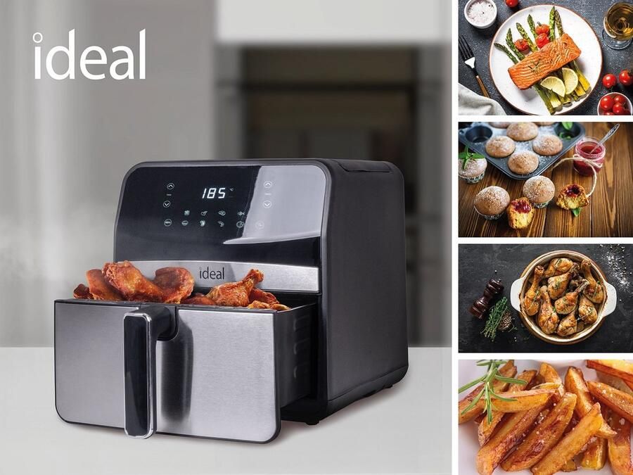 Ideal IK1501 Heteluchtfriteuse 6 5 L 1800 W LCD Scherm