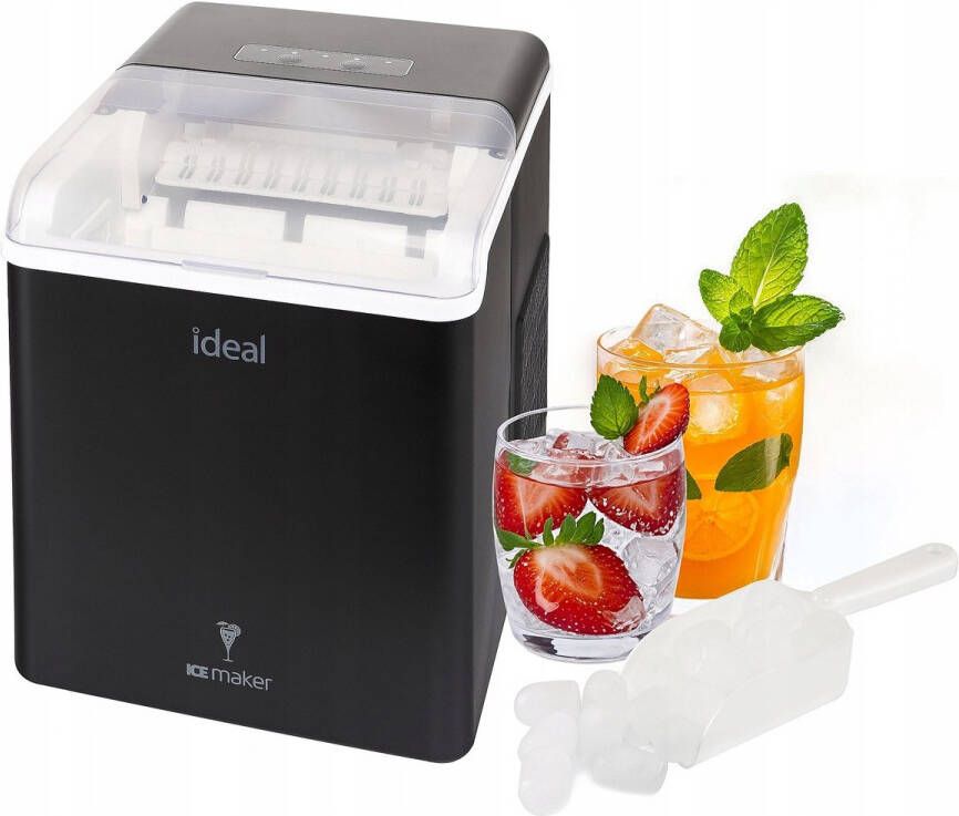 Eldom Ideal IJsmachine Ijsblokjes Machine met Deksel– 12 kg 24 u – 100 W – 1 3 L reservoir – 0 7 kg ijslade – 6–10 min cyclus – klein groot ijsklontje – automatische reiniging – R600a - Foto 2