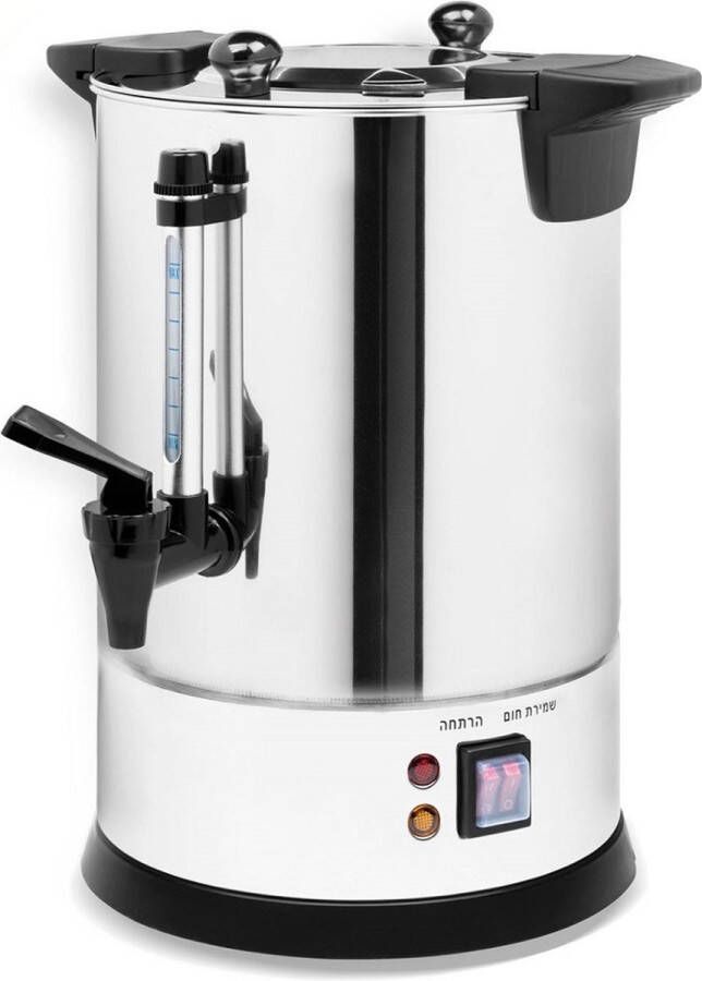 Electro hanan Heetwaterdispender Waterkoker met warmhoudfunctie 6 Liter 30 kopjes RVS