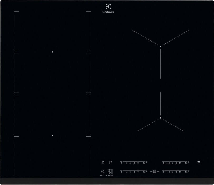 Electrolux EIV654 Zwart Ingebouwd 60 cm Inductiekookplaat zones 4 zone(s)