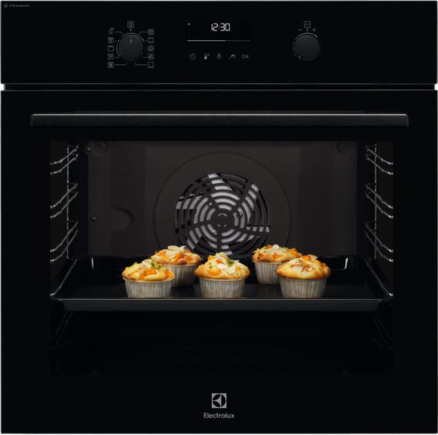 Electrolux EOD6C77WZ Middelmaat 72 l Grill Oven Snel Stoom Surround 2 schappen Katalytisch Zwart