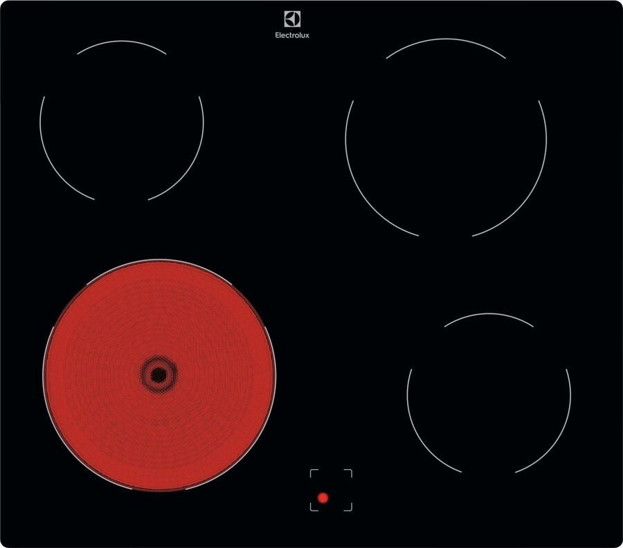 Electrolux LRD6406XK Zwart Ingebouwd 60 cm Inductiekookplaat zones 4 zone(s)