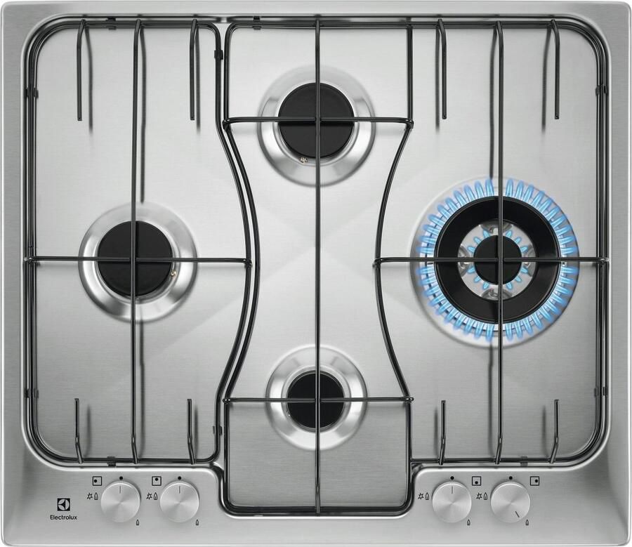 Electrolux RGG 6243 LOX kookplaat Roestvrijstaal Ingebouwd Gaskookplaat 4 zone(s)