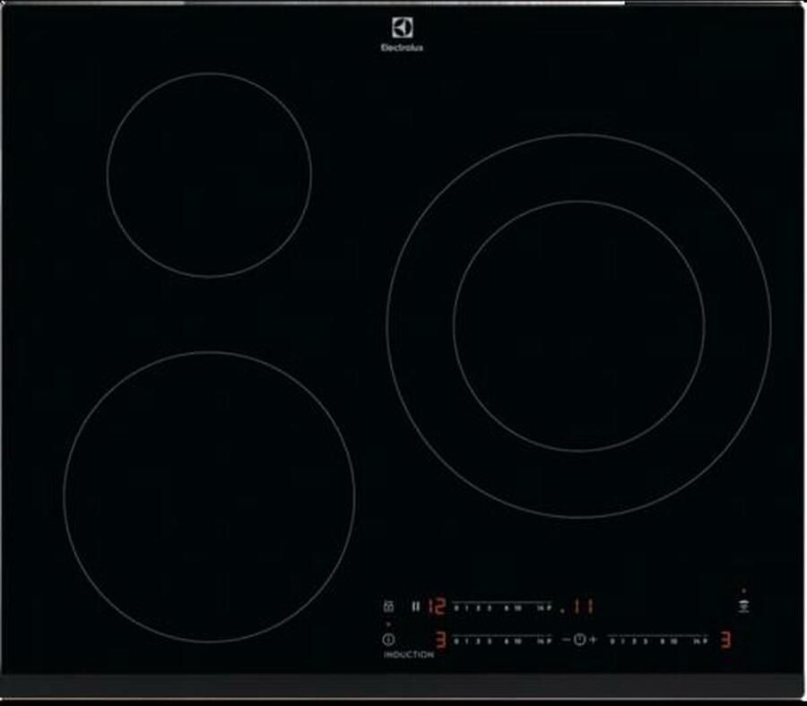 Electrolux Serie 300 EIT60342 Zwart Ingebouwd 60 cm Inductiekookplaat zones 3 zone(s)