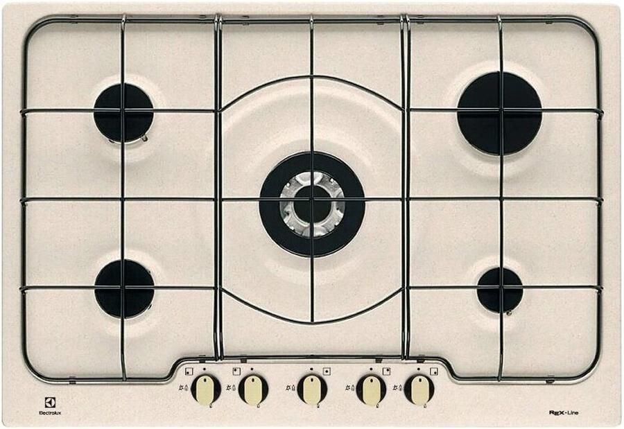 Electrolux Serie 300 RGG7253OON Zand Ingebouwd 74.4 cm Gaskookplaat 5 zone(s)