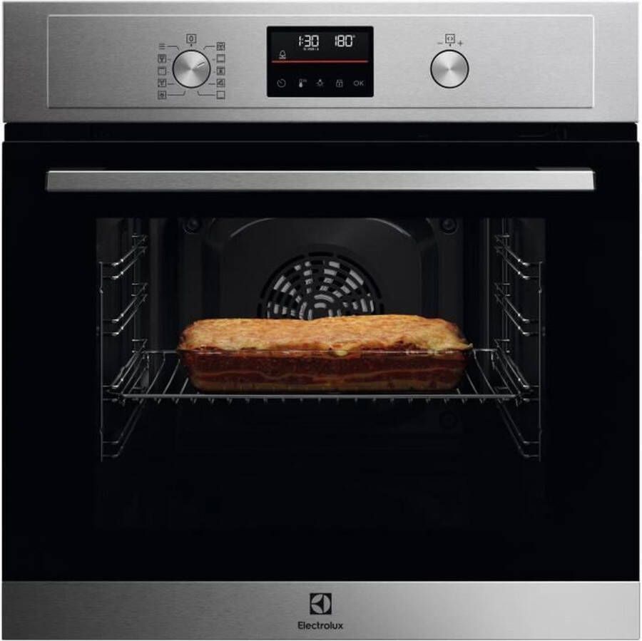 Electrolux Pyrolyse multifunctionele oven gepulseerde roterende hitte COH4P46BX0 Koude deur 45 voorgeprogrammeerde recepten