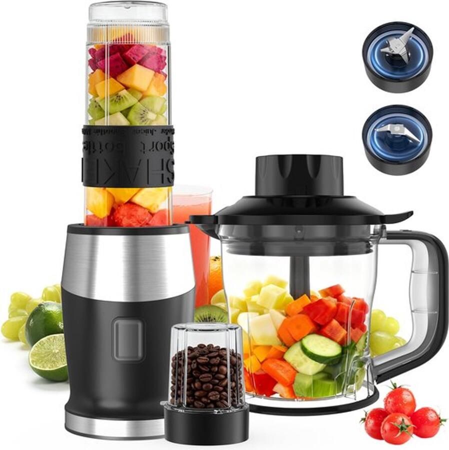 Elektrische blender 700 W met 570 ml fles draagbare mixer voor fruit groenten sap smoothies BPA-vrij