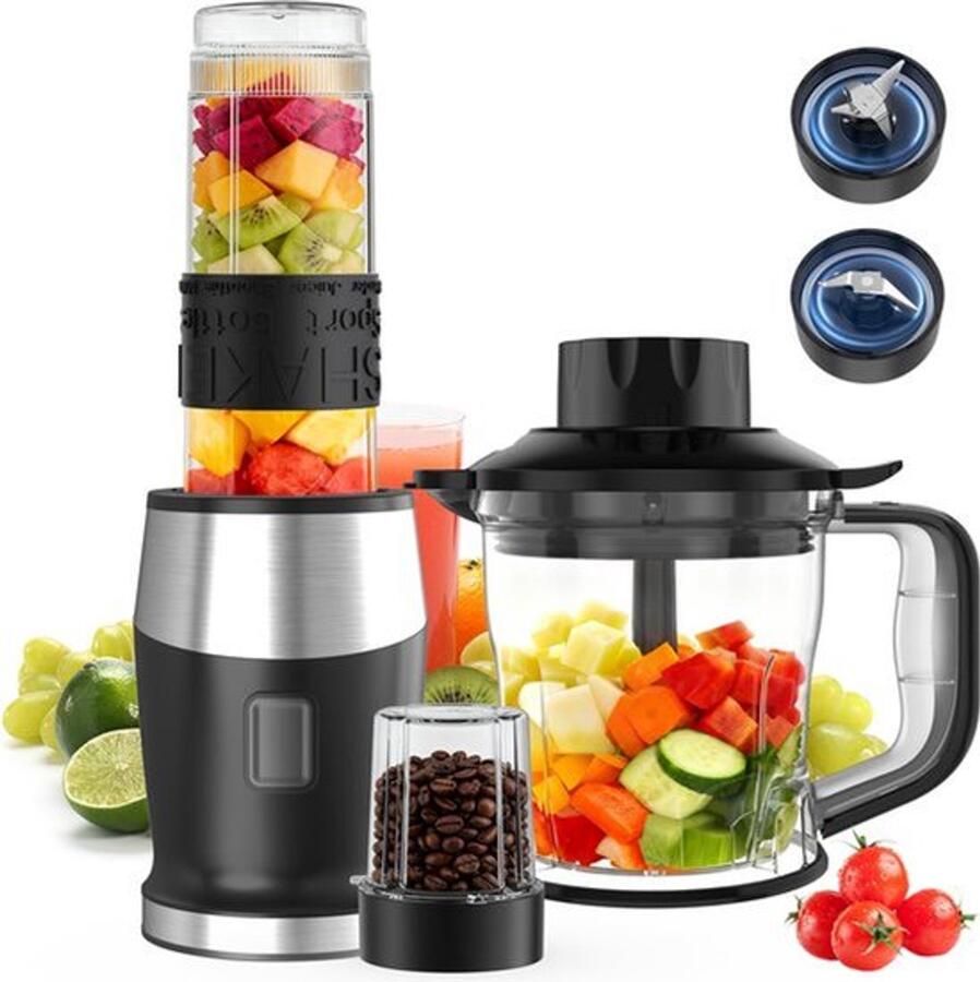 Elektrische blender 700 W met 570 ml fles draagbare mixer voor fruit groenten sap smoothies BPA-vrij