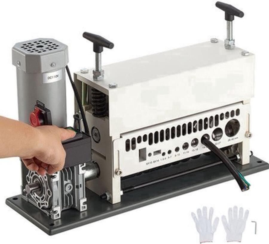 Elektrische Draadstripper 370W 11 Kanalen 1 5-40 mm Draad Diameter Metaal Voor Kabelrecycling