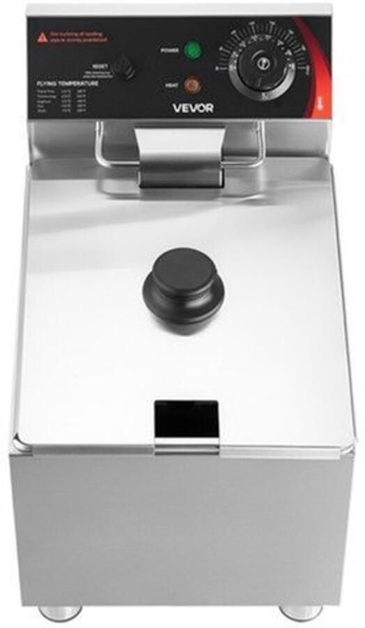 Elektrische Friteuse Professioneel 7 5 Liter Oliecapaciteit 2500 W Vermogen Roestvrij Staal Tafelmodel Frituurpan
