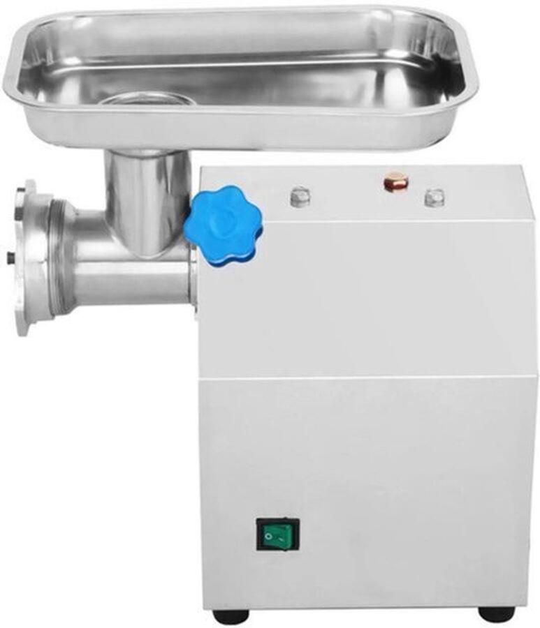 Elektrische Gehaktmolen Voor alle soorten Vlees Roestvrij staal Vleesmolen Vleesmolens worstenmaker 850W 270LBS h 190RPM Zilver