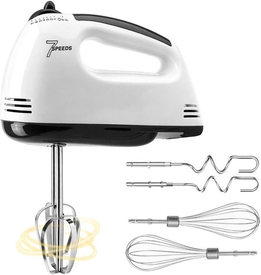 Elektrische handmixer met 7 snelheden en turbinefunctie