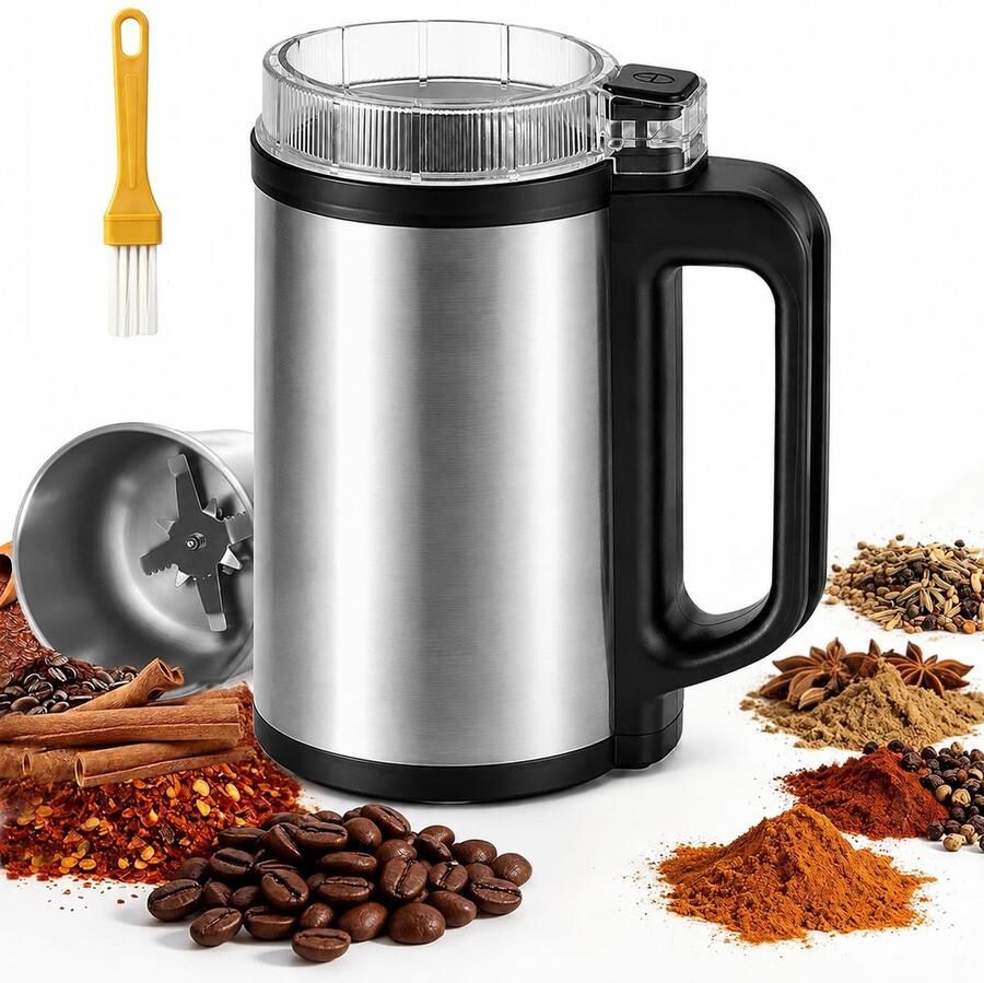 Elektrische koffiemolen en kruidenmolen 500 ml voor koffie kruiden noten 300 W