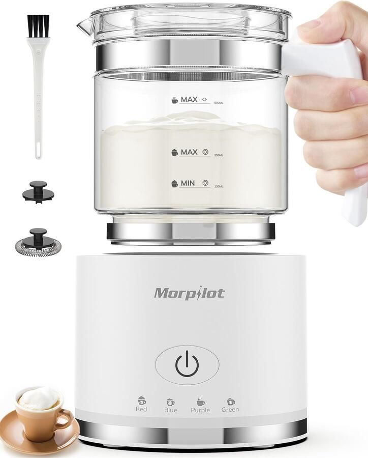Elektrische melkopschuimer 500 ml Variabele schuiminstelling