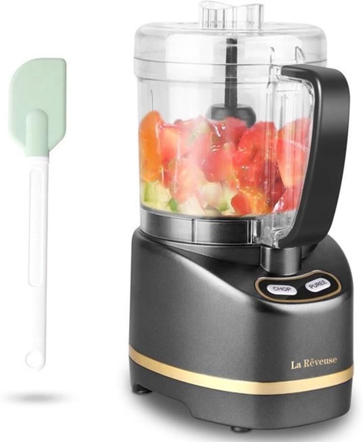 Elektrische mini-keukenmachine met 200 watt 450 ml bereidingskom voor hakken malen mixen pureren