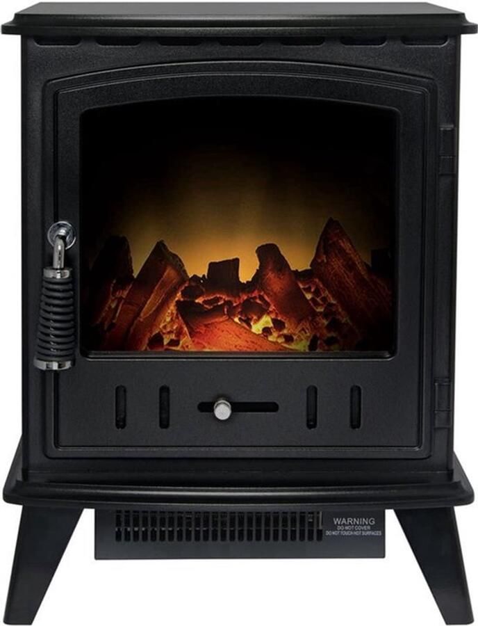 Elektrische Open Haard Zwart 1 8 kW Vermogen 30 5x41x54 5 cm Afmetingen Engineered Wood Materiaal Sfeerhaard Elektrisch Fornuis