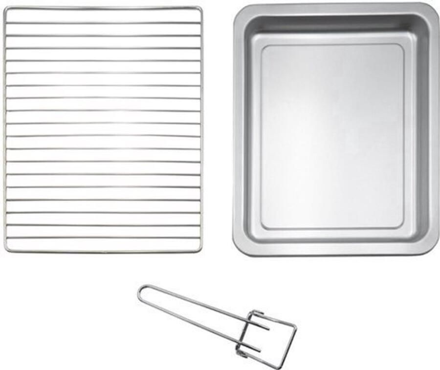 Elektrische Oven 48 Liter Zwart 230 Watt Compact Met Grillrooster En Bakplaat