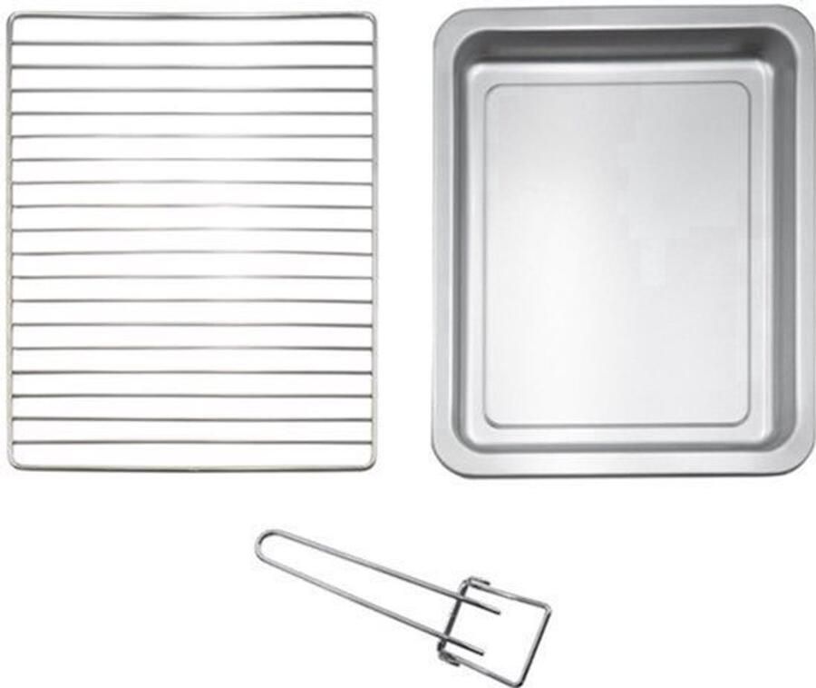 Elektrische Oven 48 Liter Zwart 230 Watt Compact Met Grillrooster En Bakplaat