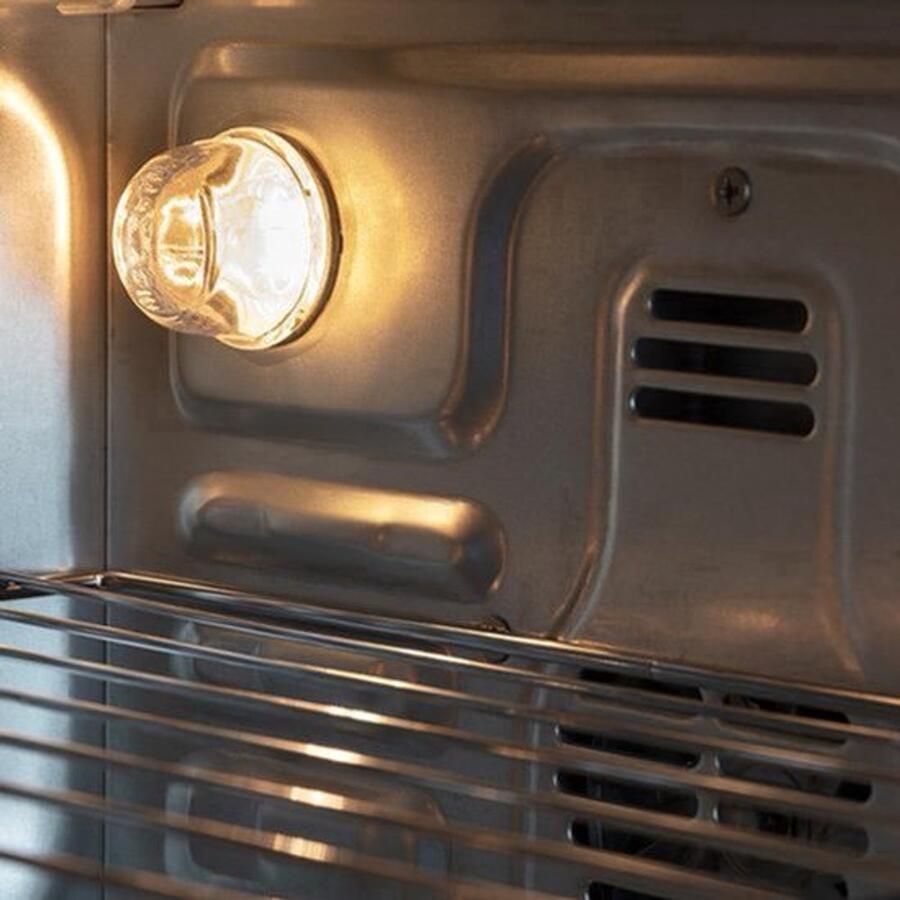 Elektrische Oven Convectie 45 Liter Capaciteit 2300 Watt Vermogen Aluminium Rood Vrijstaande